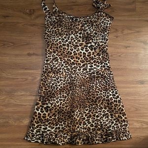 Leopard mini dress